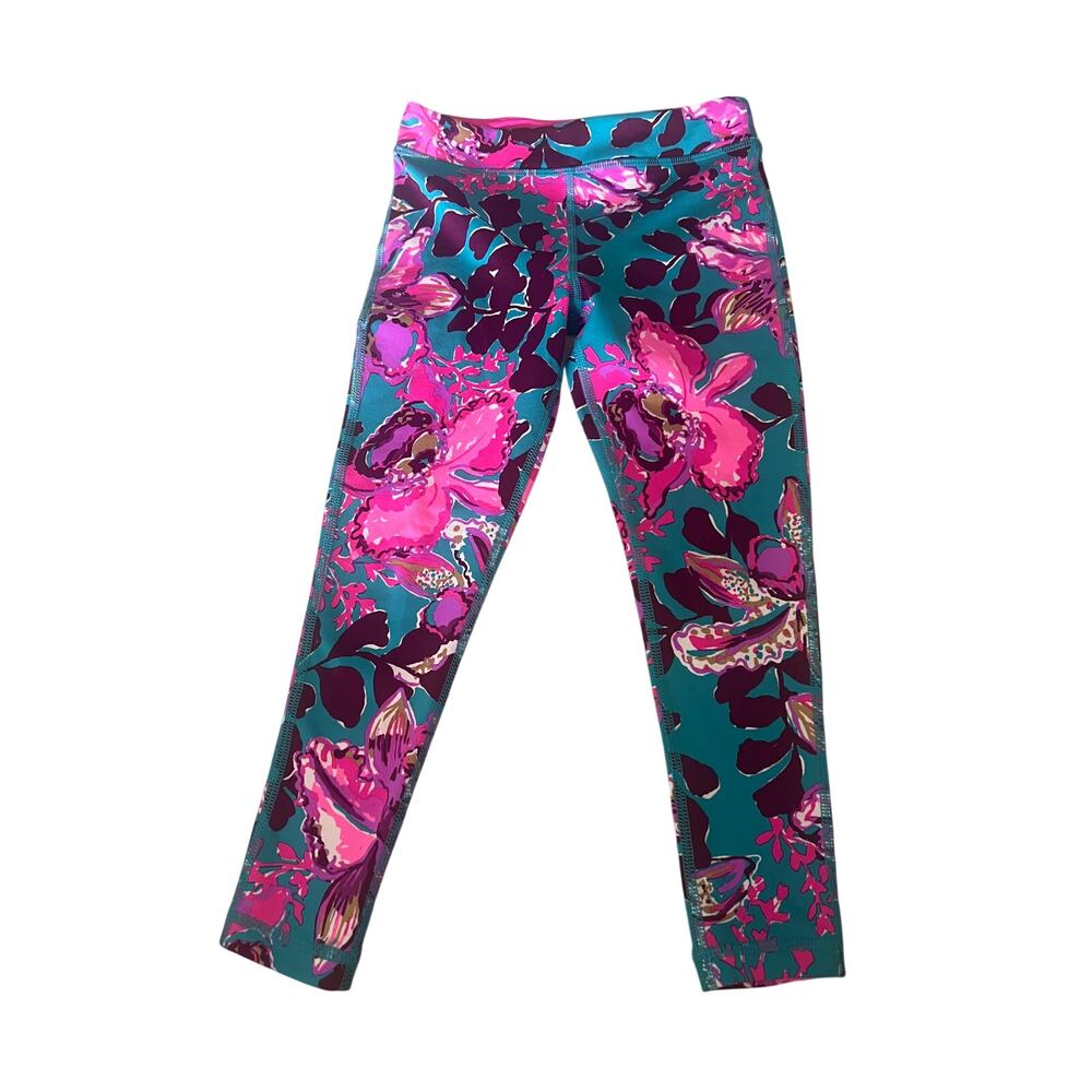 Lilly Pulitzer Mini Weekender Legging Small Orchid You Not Blue Rhapsody